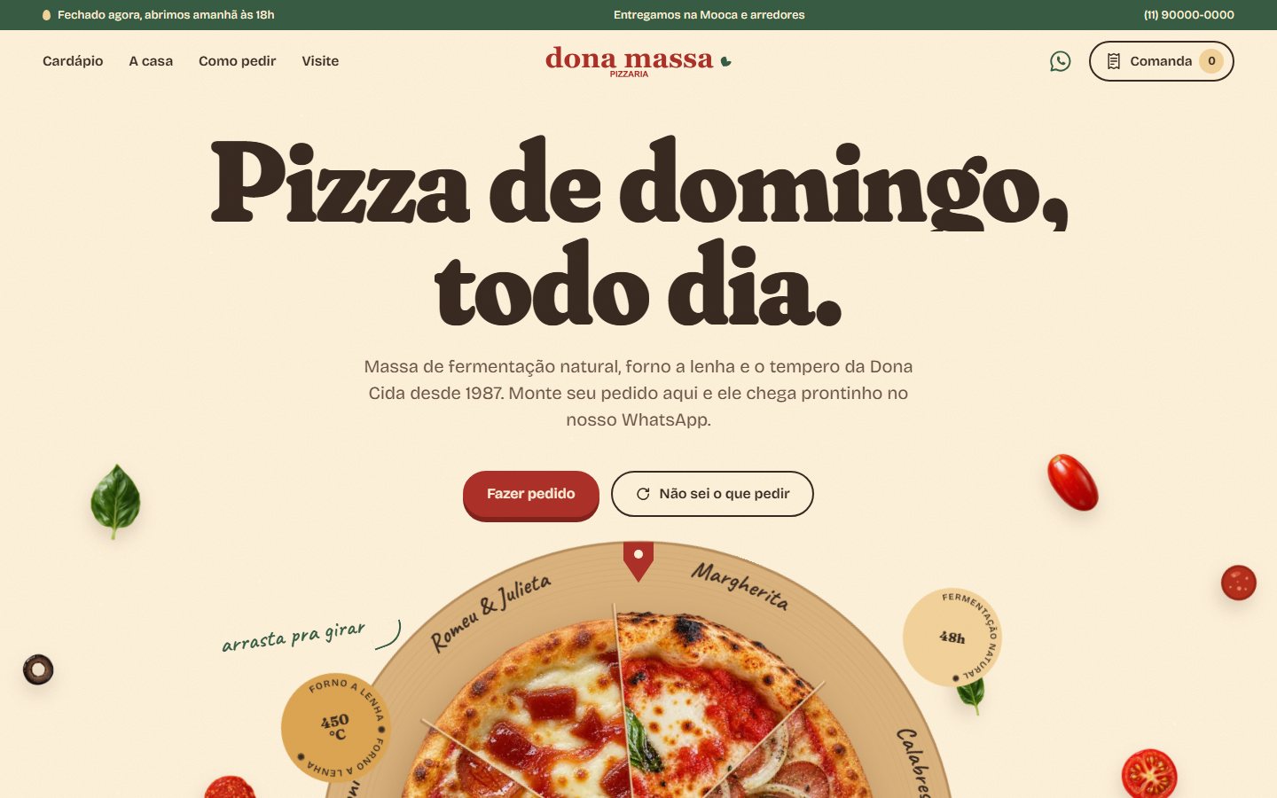 Site da Dona Massa
