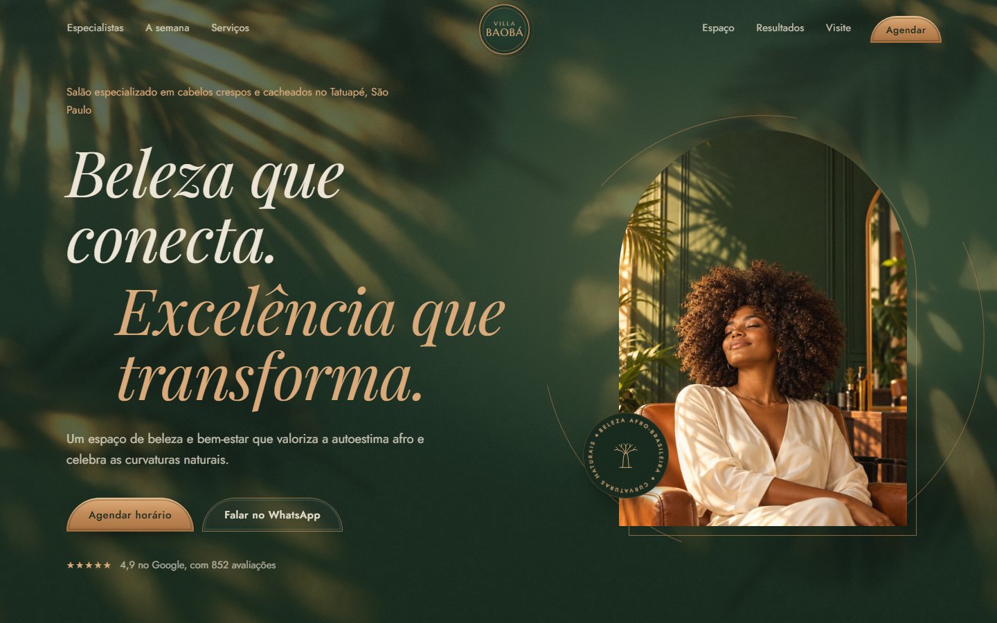 Site da Villa Baobá